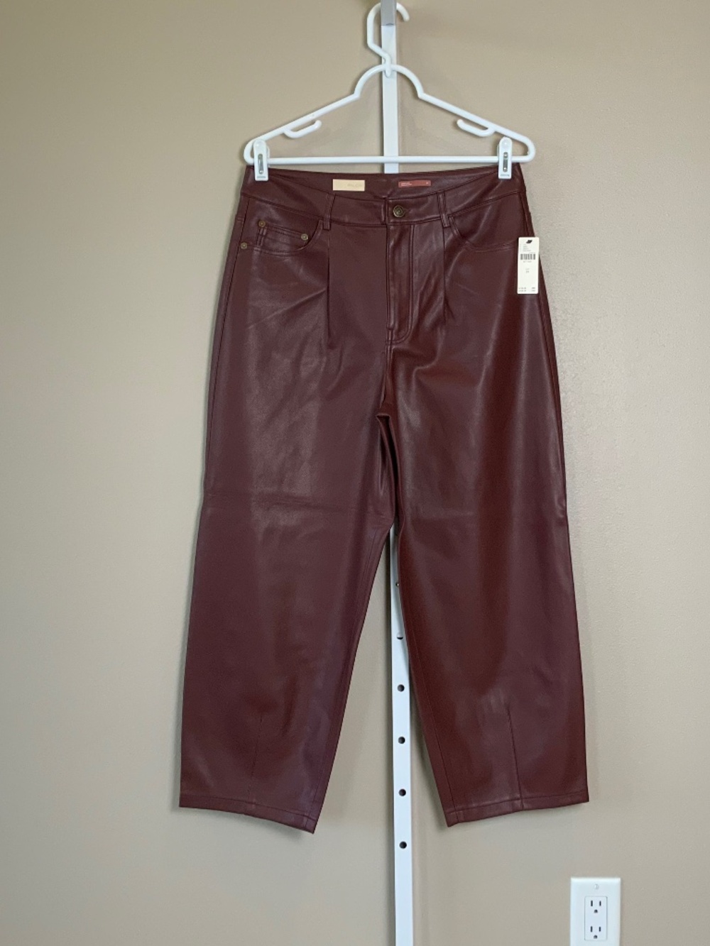 Anthropologie Pilcro The Breaker Cropped Faux Leather Pants - Picture 6 of 16